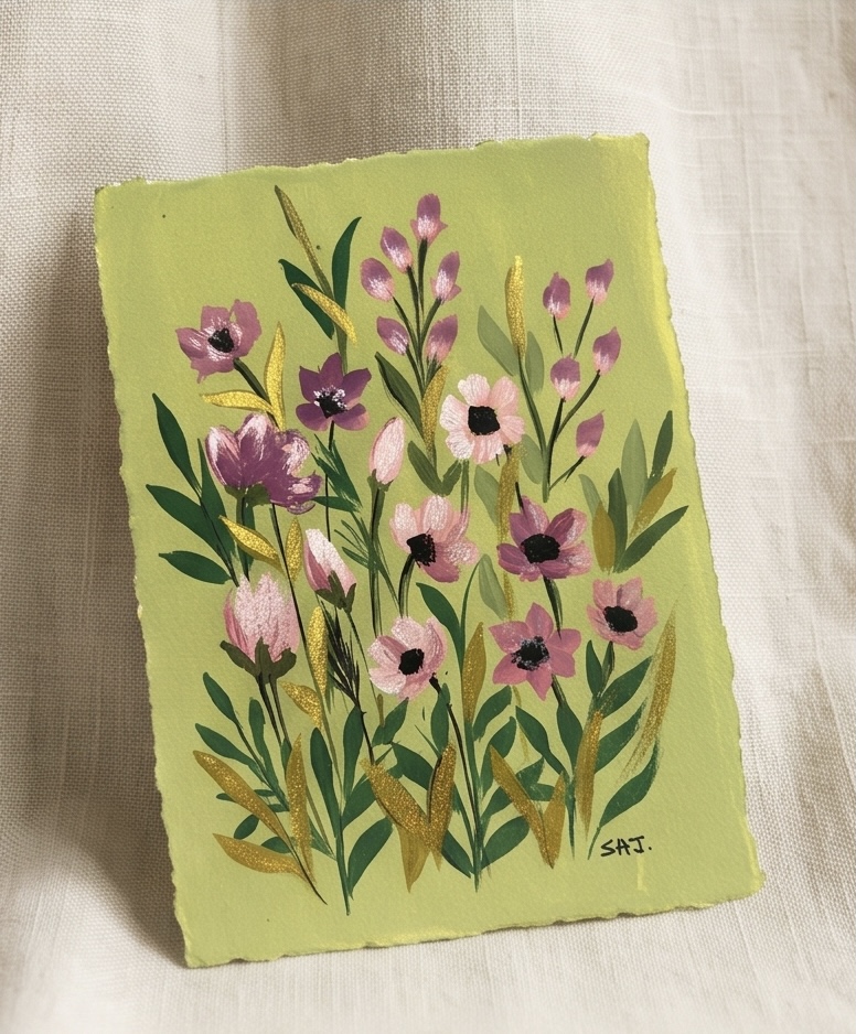 Blossom Stories – Original Hand-Painted Floral Art — photo 1